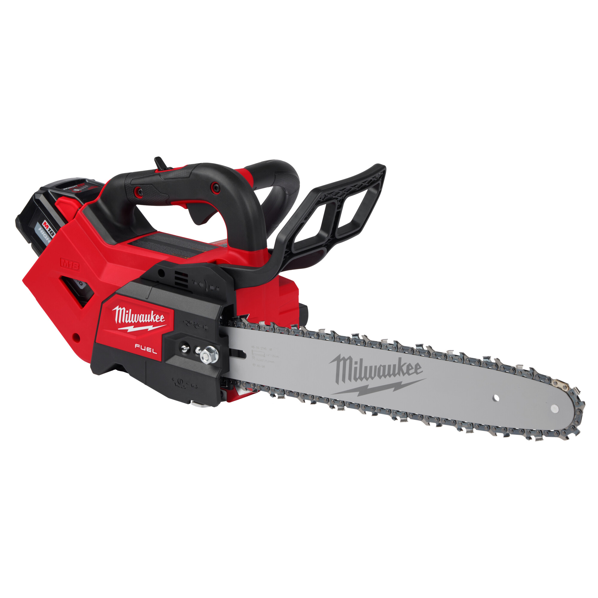 Milwaukee M18 FUEL Top Handle Chainsaw Kit, 14in. Bar, 8.0Ah Li-Ion Battery and Charger, Model# 2826-21T